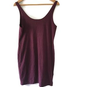 DIVIDED by H&M maroon sleeveless mini dress